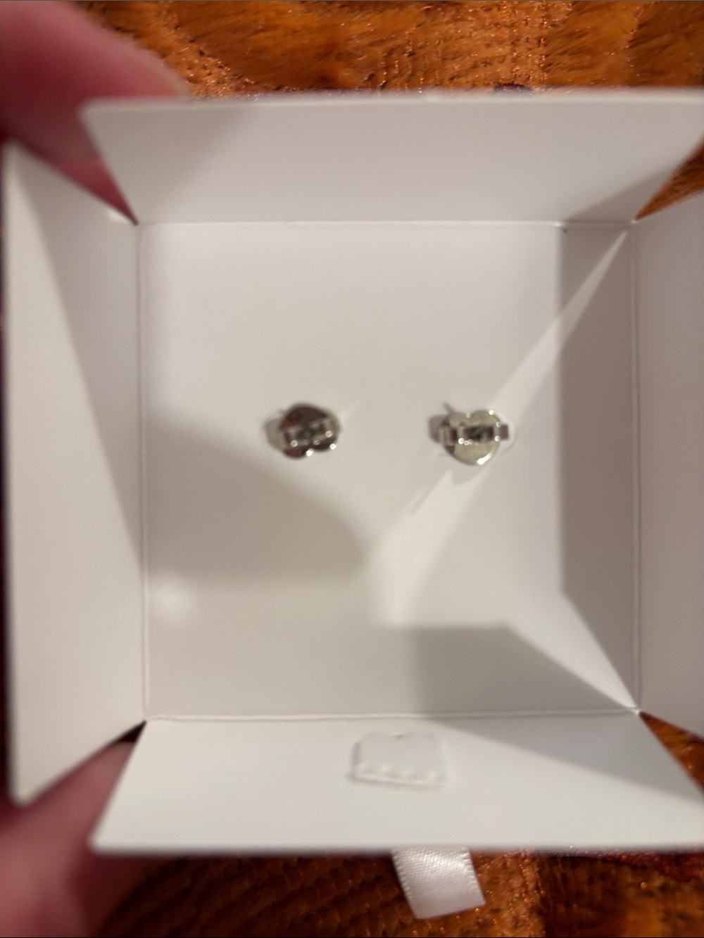 kate spade Silver-Tone Heart Cubic Zirconia Stud Earrings - Picture 3 of 4
